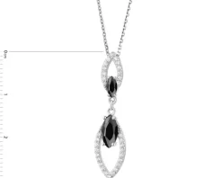 Zawieszka srebrna z cyrkoniami