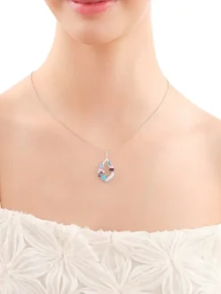 Zawieszka srebrna z cyrkoniami