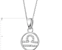 Zawieszka srebrna z cyrkoniami - Waga