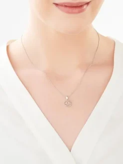 Zawieszka srebrna z cyrkoniami - Waga