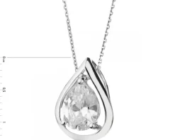 Zawieszka srebrna z cyrkoniami