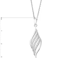 Zawieszka srebrna z cyrkoniami