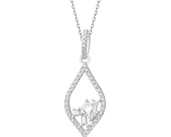 Zawieszka srebrna z cyrkoniami