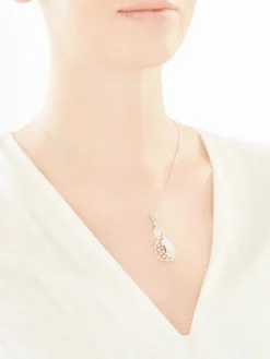 Zawieszka srebrna z cyrkoniami