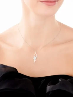 Zawieszka srebrna z cyrkonami