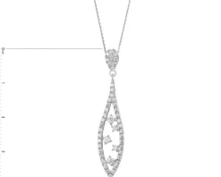 Zawieszka srebrna z cyrkoniami