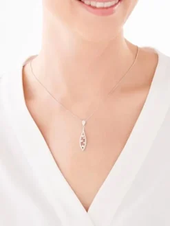 Zawieszka srebrna z cyrkoniami