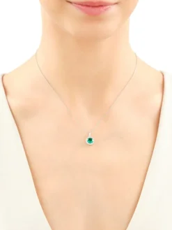 Zawieszka srebrna z cyrkoniami - koło