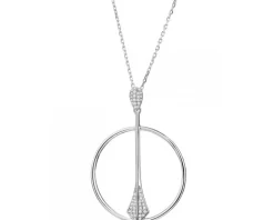 Zawieszka srebrna z cyrkoniami