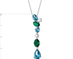 Zawieszka srebrna z cyrkoniami