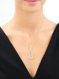 Zawieszka srebrna z cyrkoniami