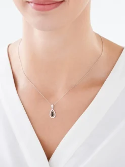 Zawieszka srebrna z cyrkoniami