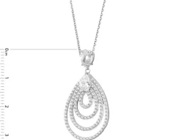 Zawieszka srebrna z cyrkoniami