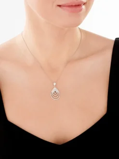 Zawieszka srebrna z cyrkoniami