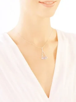 Zawieszka srebrna z cyrkoniami