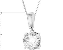 Zawieszka srebrna z cyrkoniami