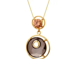 Zawieszka srebrna z cyrkonią i szkłem