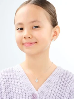 Zawieszka srebrna z cyrkoniami - sowa