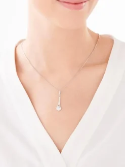 Zawieszka srebrna z cyrkoniami