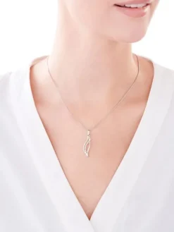 Zawieszka srebrna z cyrkoniami