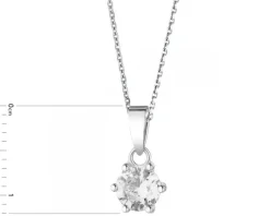 Zawieszka srebrna z cyrkoniami