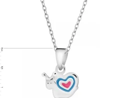 Zawieszka srebrna z emalią - ślimak