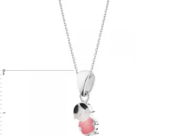 Zawieszka srebrna z emalią - dziewczynka