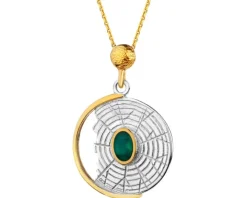 Zawieszka srebrna z kamieniem jubilerskim