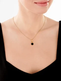 Zawieszka srebrna z onyksem