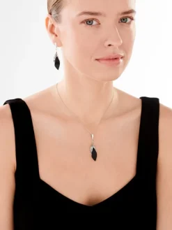 Zawieszka srebrna z onyksem