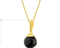 Zawieszka srebrna z onyksem