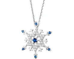 Zawieszka srebrna ze spinelem i cyrkoniami