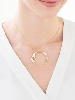 Zawieszka srebrna ze szkłem - koło