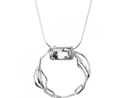 Zawieszka srebrna ze szkłem