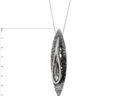 Zawieszka srebrna ze szlifowanym szkłem