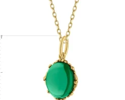 Zawieszka srebrna ze szlifowanym szkłem