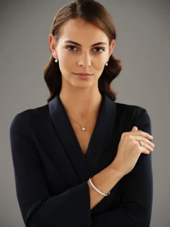 Zawieszka z białego złota z brylantami - 0,43 ct - próba 585