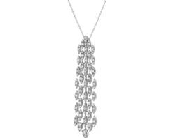 Zawieszka z białego złota z brylantami - 2,73 ct - próba 750