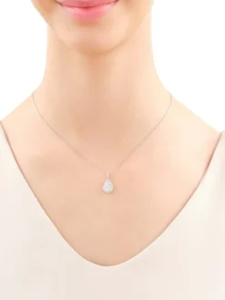Zawieszka z białego złota z brylantami - 0,57 ct - próba 585