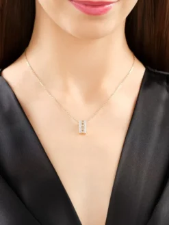 Zawieszka z żółtego złota z brylantami - 0,96 ct - próba 585