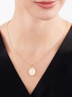 Zawieszka z żółtego złota z diamentem - puzderko - 0,01 ct - próba 585