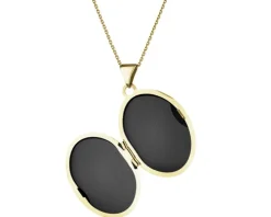 Zawieszka z żółtego złota z diamentem - puzderko - 0,005 ct - próba 585