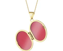 Zawieszka z żółtego złota z diamentem - puzderko - liście - 0,005 ct - próba 375