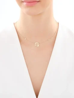 Zloty naszyjnik - kwiaty