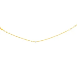 Złota branosoletka z cyrkonią, skręcone blaszki - serce