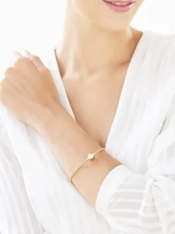 Złota bransoleta beads