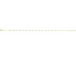 Złota bransoletka - ankier z kulkami