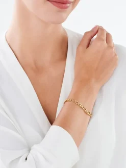 Złota bransoletka - figaro