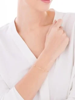 Złota bransoletka - kulki