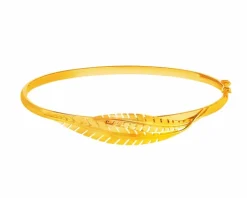 Złota bransoletka - liście